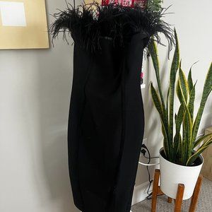 Feather Bandage Dress